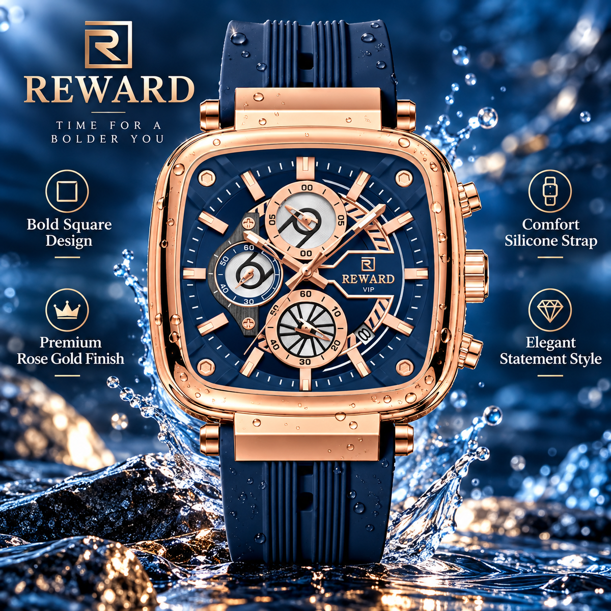 Reward VIP™ Chrono — Luxury Rose Gold Watch