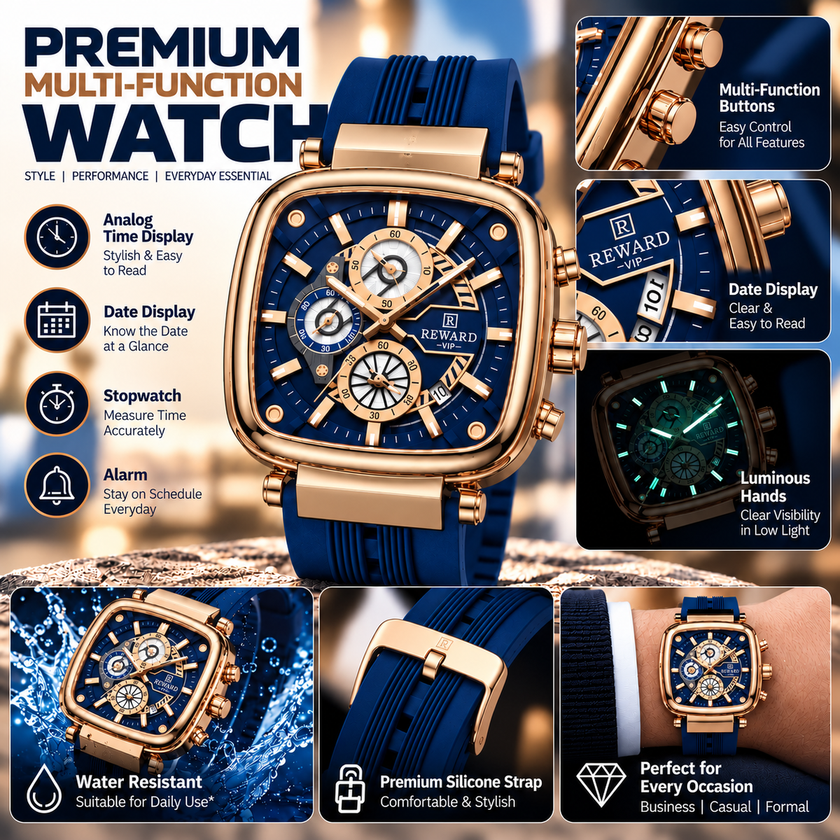 Reward VIP™ Chrono — Luxury Rose Gold Watch